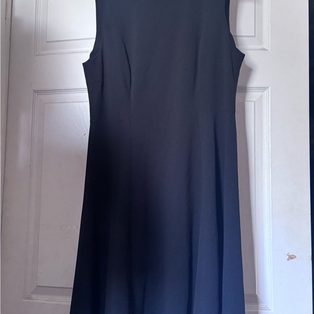 DKNY Black Sleeveless A-Line Mini Dress